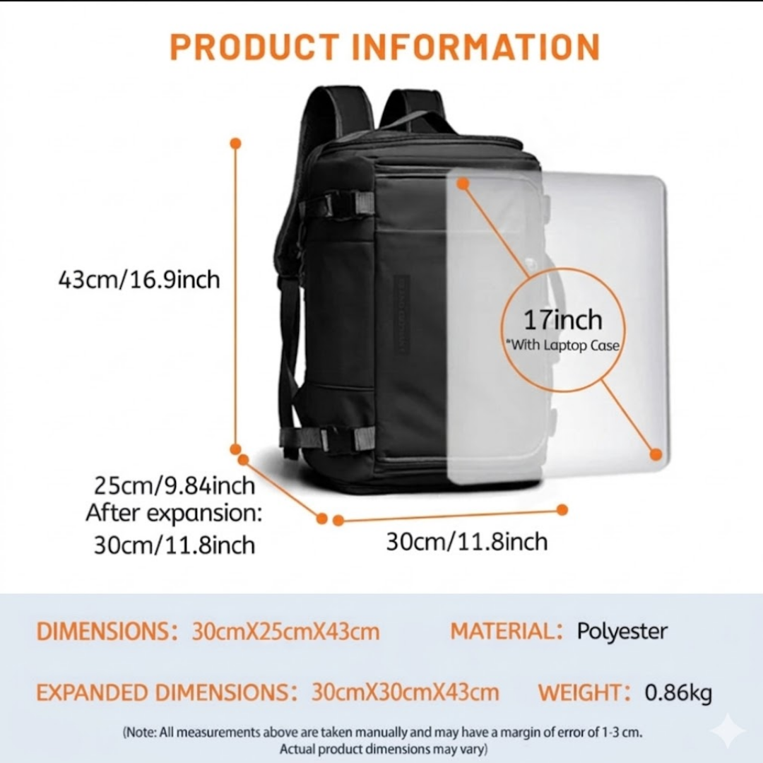 Gearly OnTheGo Travel Backpack