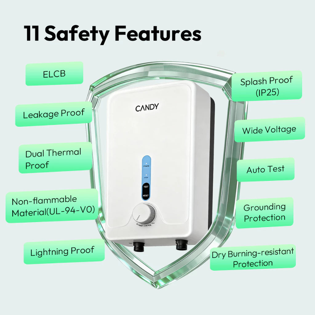 Candy Electric Instant Water Heater 3800W-Portable